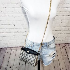 Gucci auth GG mini pouch crossbody bag blue